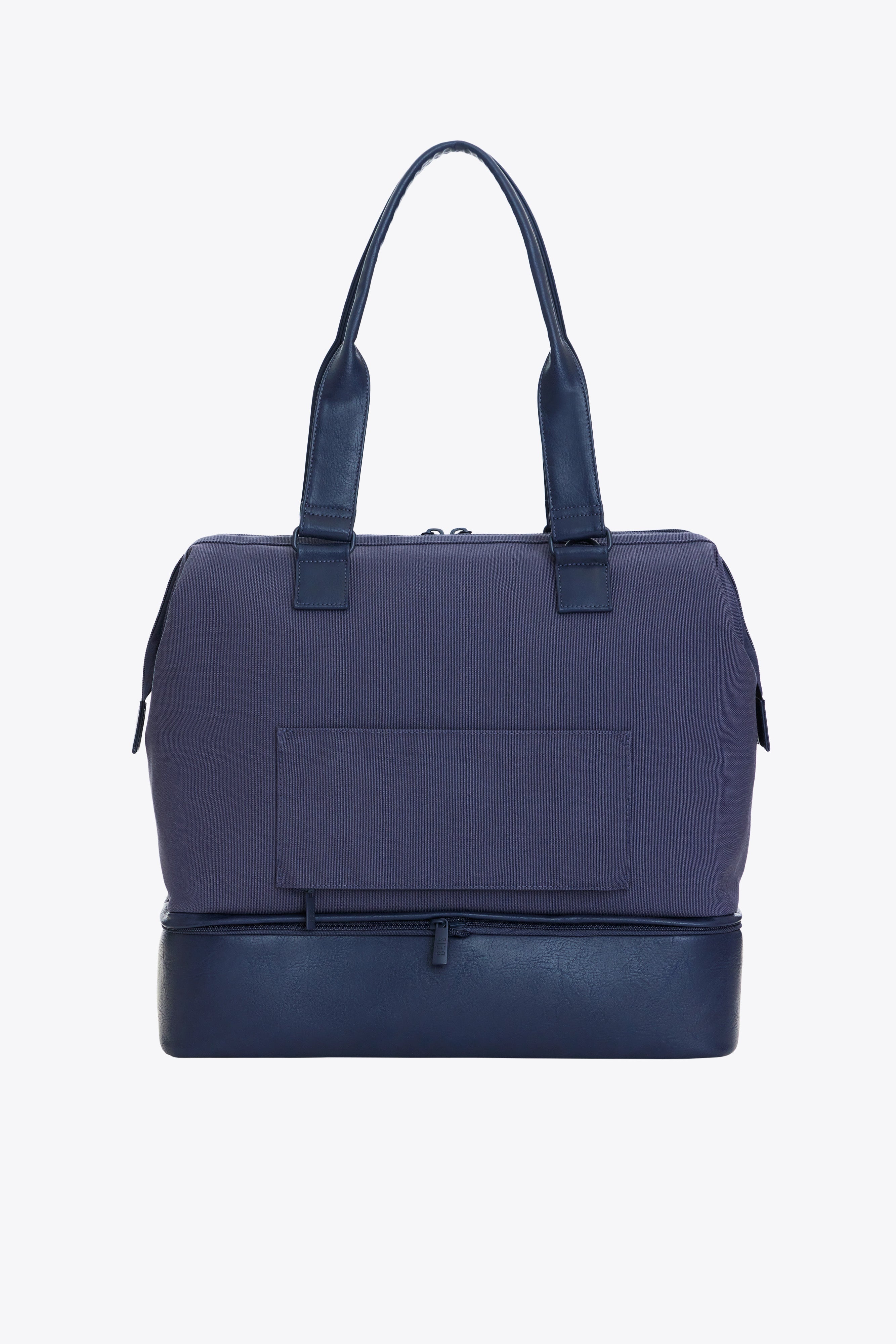 Navy Blue Convertible Mini Weekender Bag - Stylish & Versatile Carry-On for Travel, Gym, or Weekend Getaways