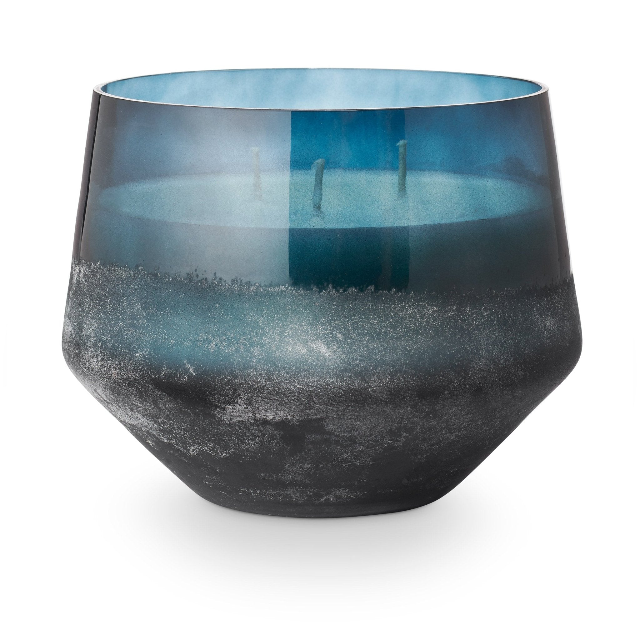 Hidden Lake Large Baltic Glass Candle - Handmade Scented Soy Wax Candle for Home Decor, Relaxation & Gifts - Perfect for Living Room, Bedroom & Spa