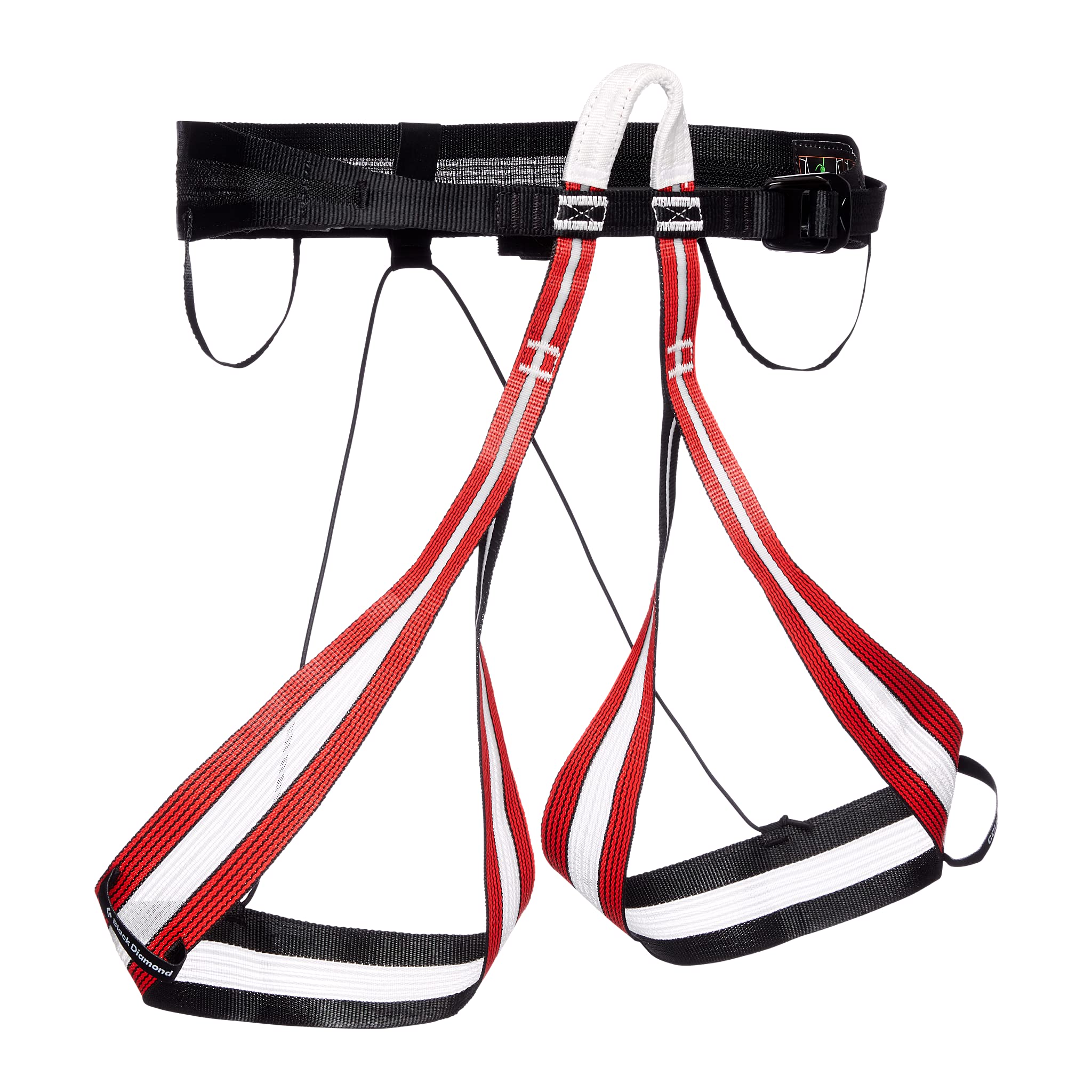 Black Diamond Couloir LT Harness - Lightweight Climbing Harness for Men & Women - Crimson & Black - Small - Perfect for Rock Climbing, Ice Climbing & Mountaineering