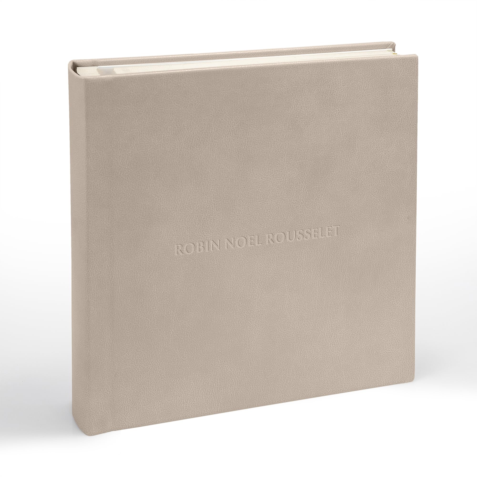 Eco-Friendly Leather Wedding Photo Album - Personalized Self-Adhesive Scrapbook for Anniversaries, Family & Travel Memories | Large Customizable Picture Book for Couples, Parents & Photographers