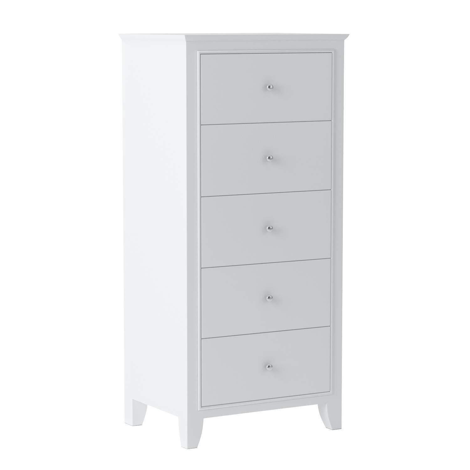 White Coaster Furniture Chest 400235 - Stylish Storage Solution for Bedroom, Living Room & Office