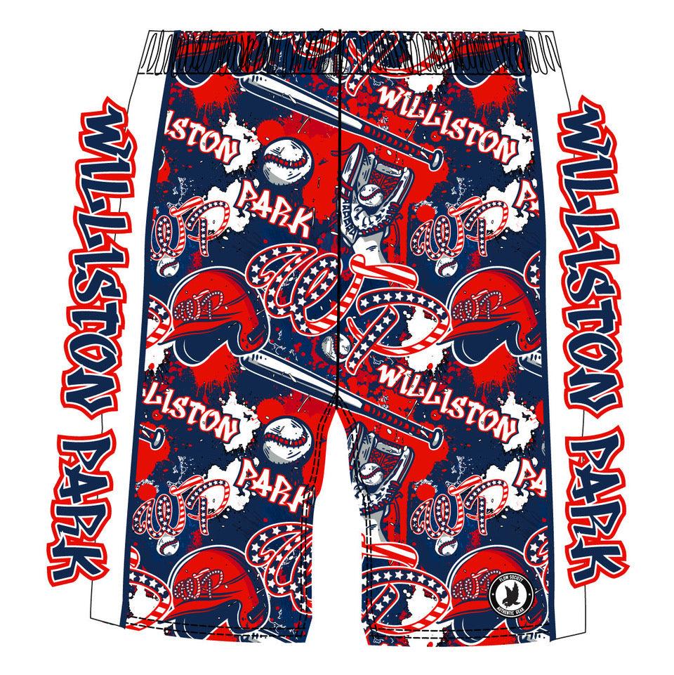 **Boys and Men's Williston Park Baseball Shorts - Comfortable Athletic Shorts for Baseball, Training & Casual Wear**