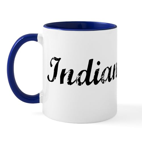 White/Navy Inside - Vintage Indianapolis Mug