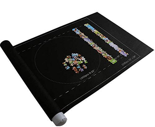 YISUPP Jigsaw Puzzle Roll Mat - Storage & Saver for 1500/2000/3000 Piece Puzzles (39x59 Inch) - Portable Puzzle Organizer for Adults & Kids - Perfect for Travel, Home, and Classroom Use