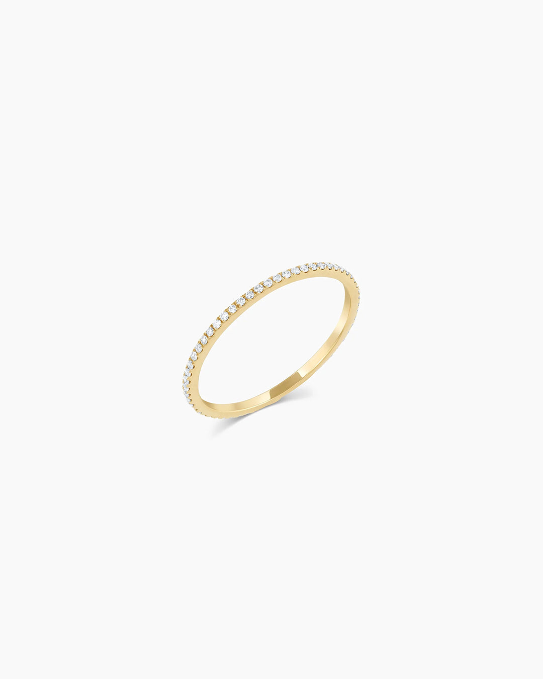 Diamond Bar Eternity Ring - 14K Gold Wedding Band for Women, Stackable Anniversary Ring - Perfect for Bridal Jewelry, Valentine's Day Gift & Special Occasions