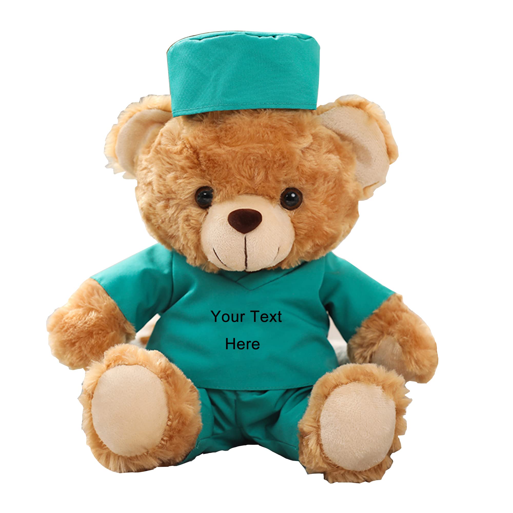 Custom Doctor Bear & Nurse Bear Plush Toy - Personalized Stuffed Animal with Text, Graduation Gift for Friends, Doctors & Nurses - Perfect for Get Well Soon Presents & Medical Appreciation Gifts | Great for Hospital Visits, Nursing Graduations & Encouragement Gifts