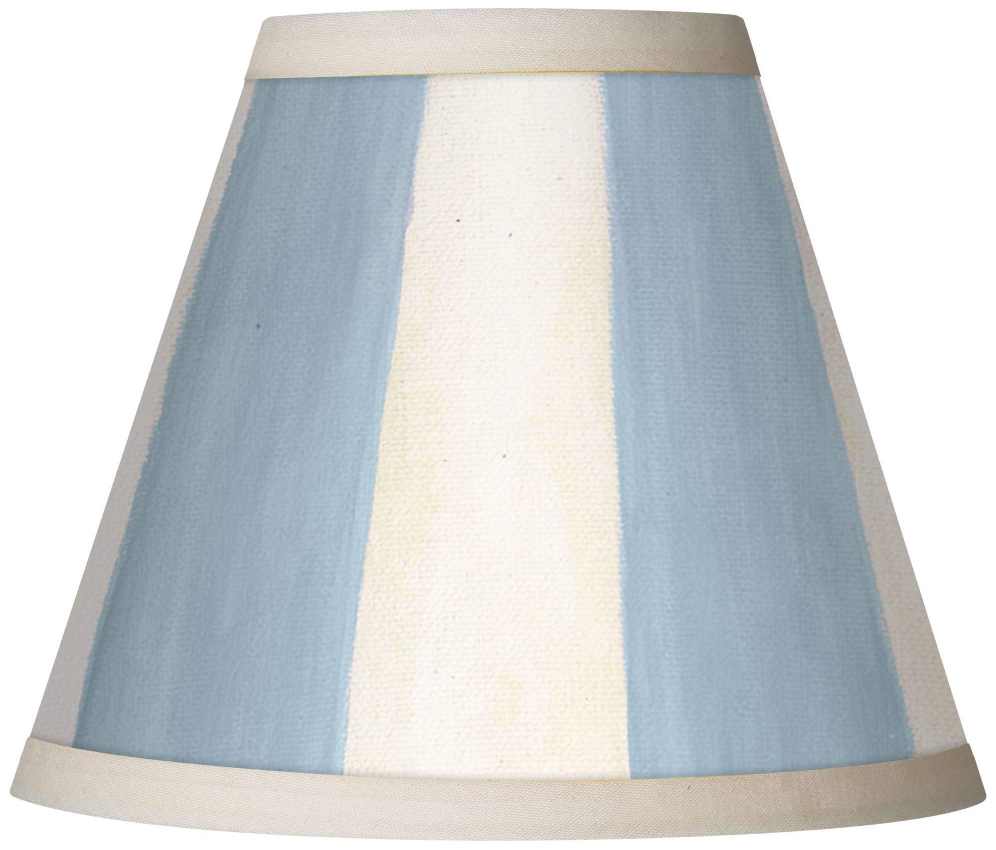 4 Pack Empire Style Giclee Print Lamp Shades - Eggshell Blue, Small 3