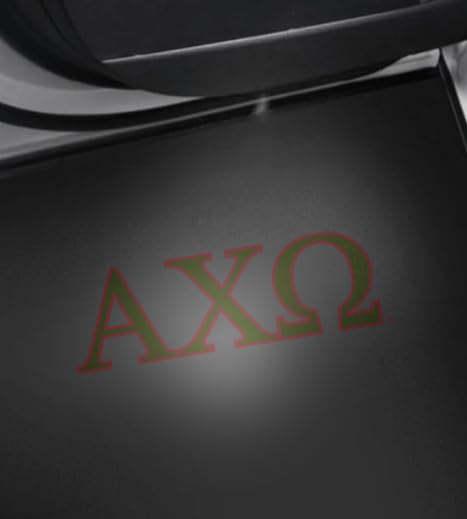 Alpha Chi Omega Sorority Car Door LED Projector Lights - 2 Pack Greek Letter Logo Courtesy Lights for Sorority Sisters | Perfect for Night Events, Greek Week & Sisterhood Bonding
