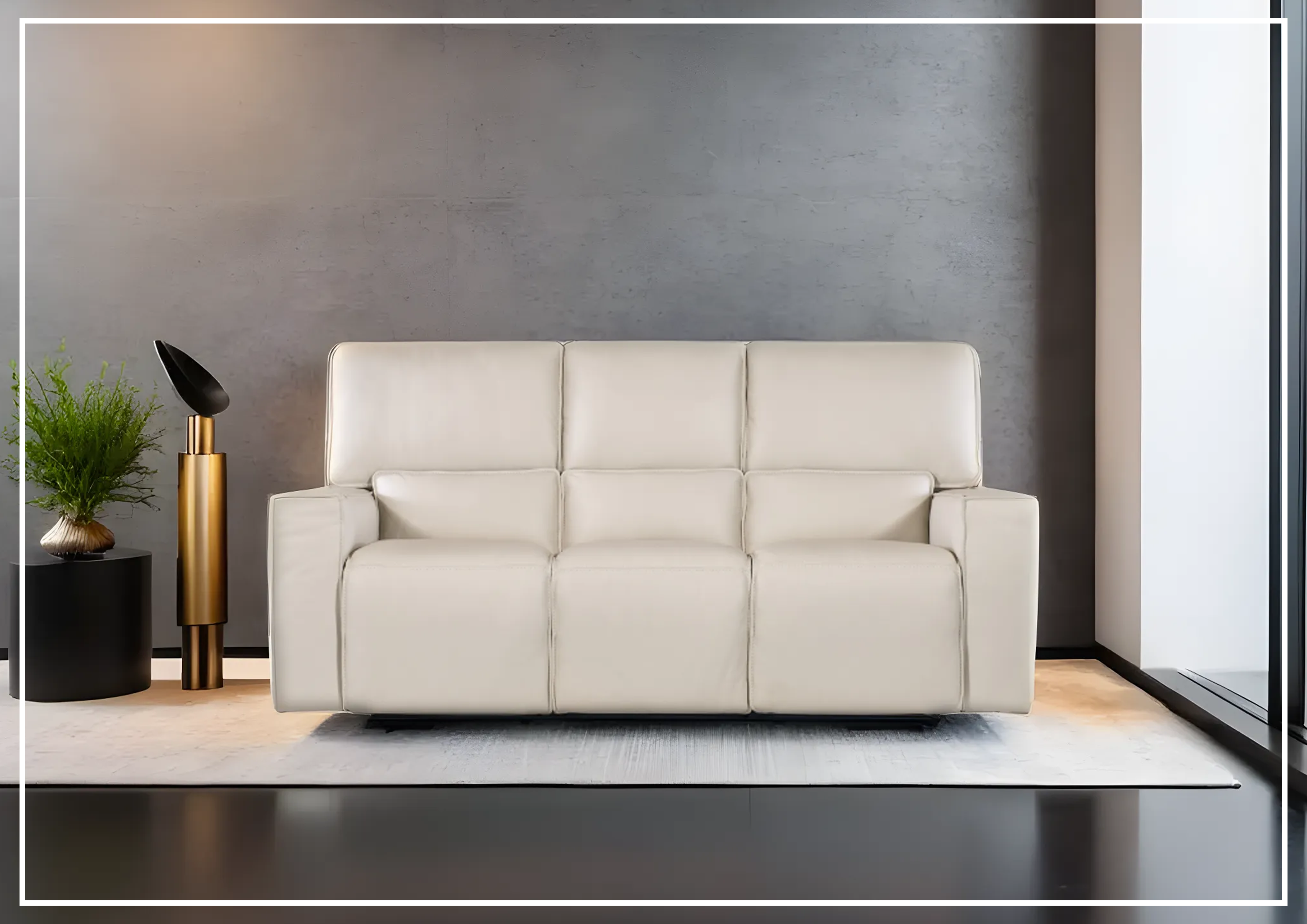 Hooker Furniture Miles Zero Gravity Power Recliner Leather Sofa - Adjustable Electric Recliner with Lumbar Support for Living Room, Home Theater & Office Comfort