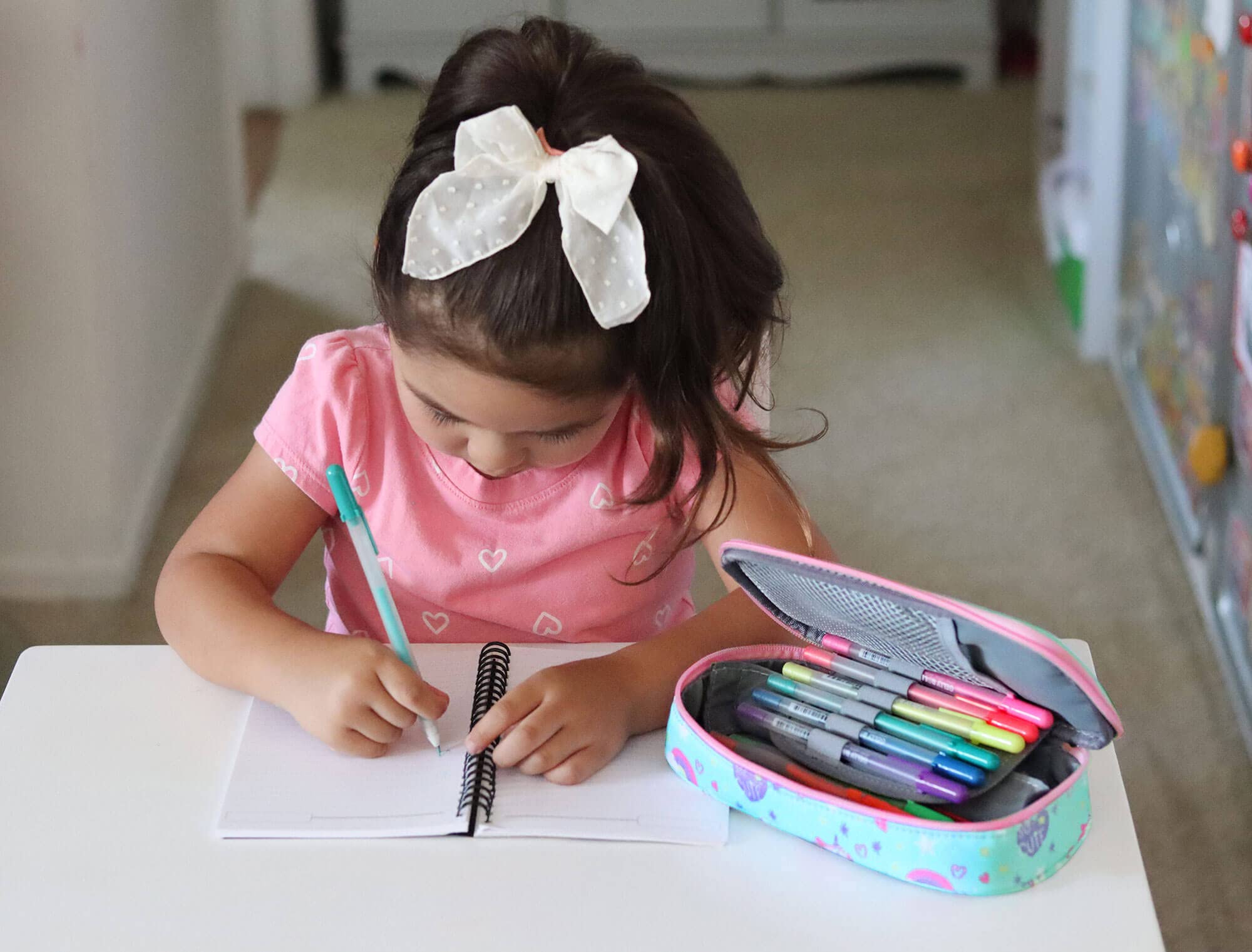 Mibasies Unicorn Pencil Case for Kids - Cute Girls & Boys School Supplies, Magic Unicorn Design Pen Holder Pouch - Perfect for School, Office, and Travel Organization
