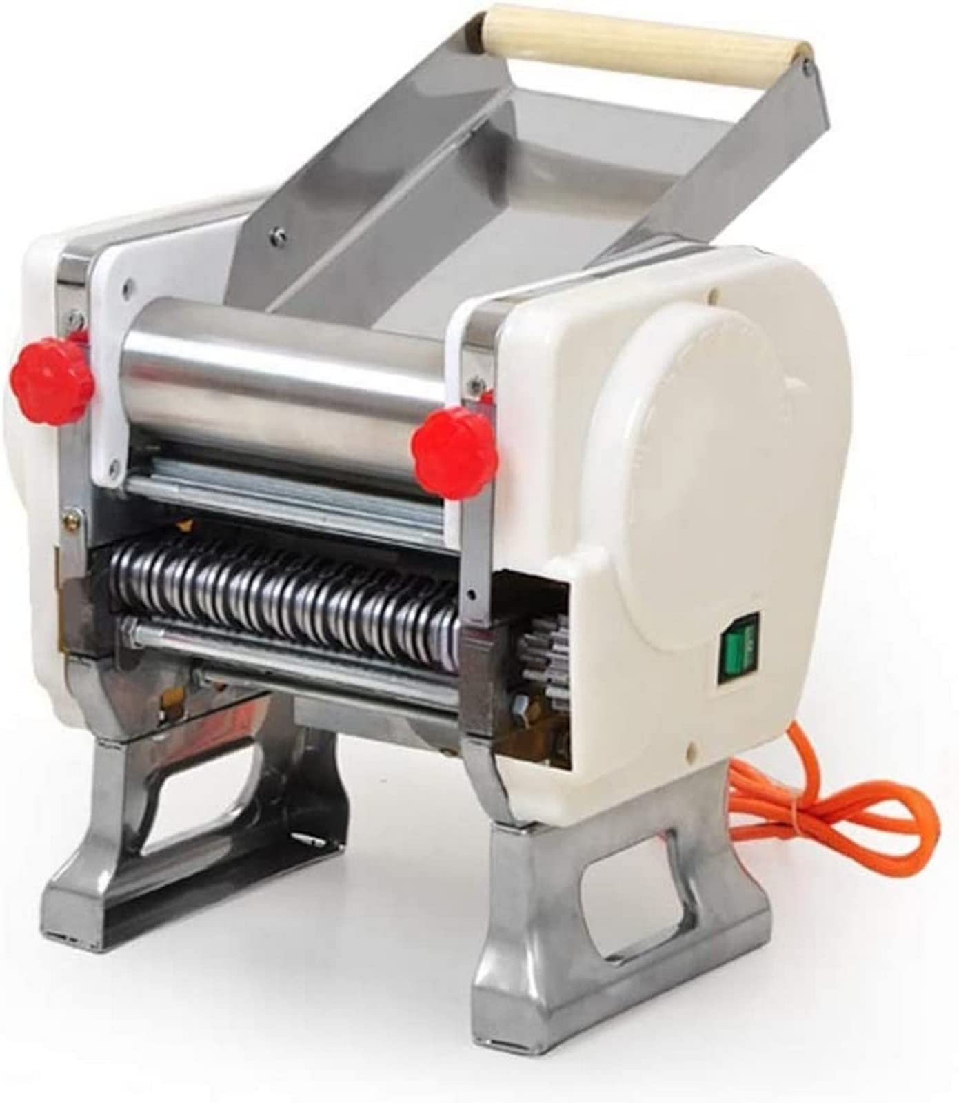 Electric Pasta Maker Machine 180W - Automatic Noodle Maker for Spaghetti, Lasagna & Dumpling Skins - White Kitchen Pasta Machine for Homemade Pasta & Dough - Perfect for Italian Cuisine & Family Cooking