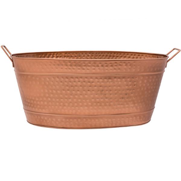 Hammered Copper Plated Bathtub - Vintage Style Freestanding Soaking Tub for Bathroom & Spa Relaxation