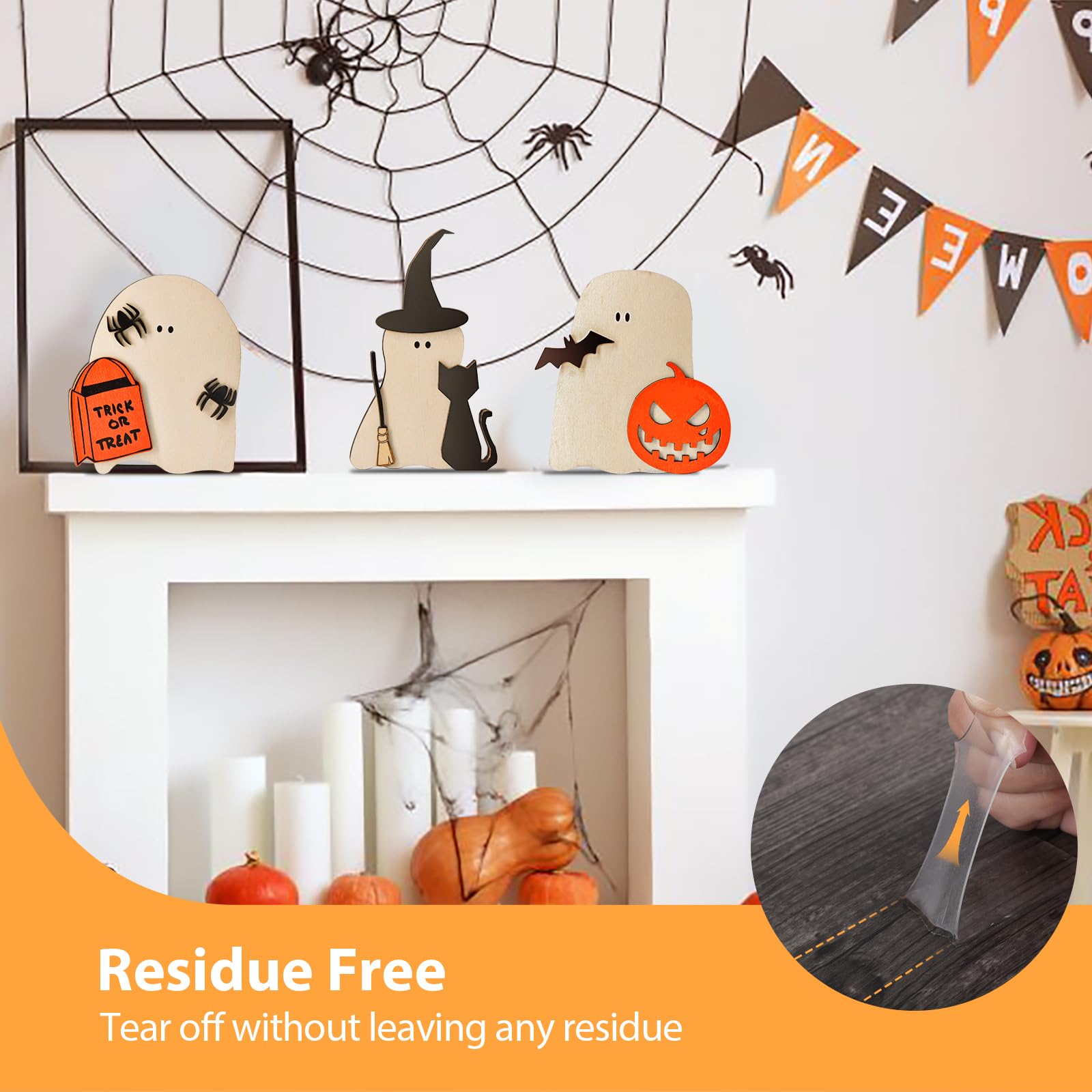 Heavy Duty Double Sided Mounting Tape - 9.85ft Clear Strong Adhesive Wall Tape for Hanging Pictures, Posters & Decor - Removable Home Office Outdoor Use (Ideal for Wall Art, Photo Frames & DIY Projects)
