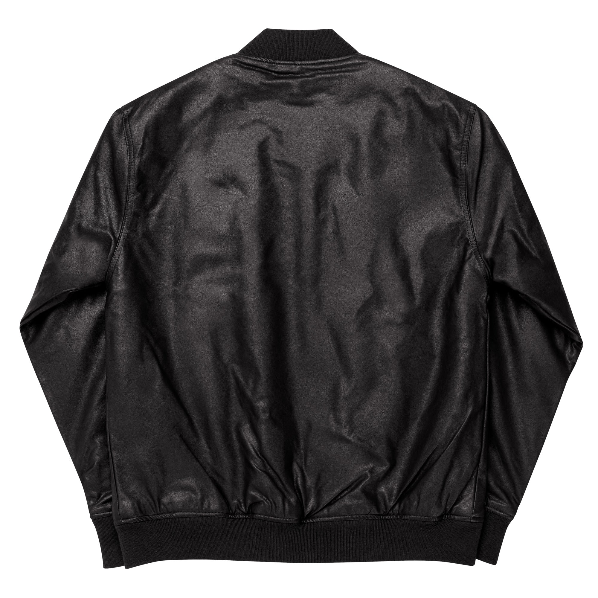 Stylish Faux Leather Bomber Jacket for Men & Women - Trendy Vintage Aviator Coat for Casual Wear & Night Out