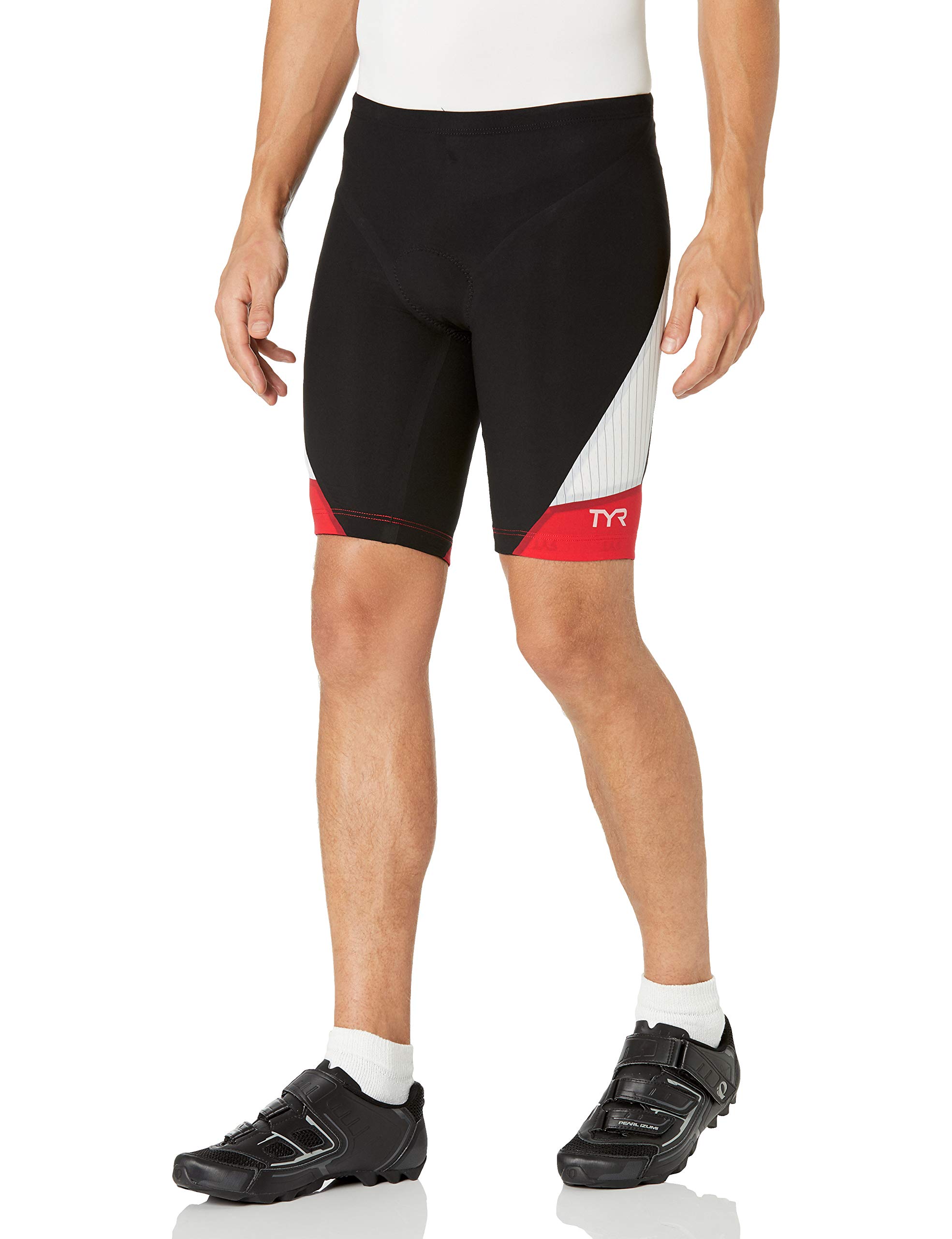 TYR Sport Men's 9-Inch Tri Compression Shorts - Carbon Performance Swim & Triathlon Training Gear for Competitive Athletes | Perfect for Swimming, Cycling & Running Workouts