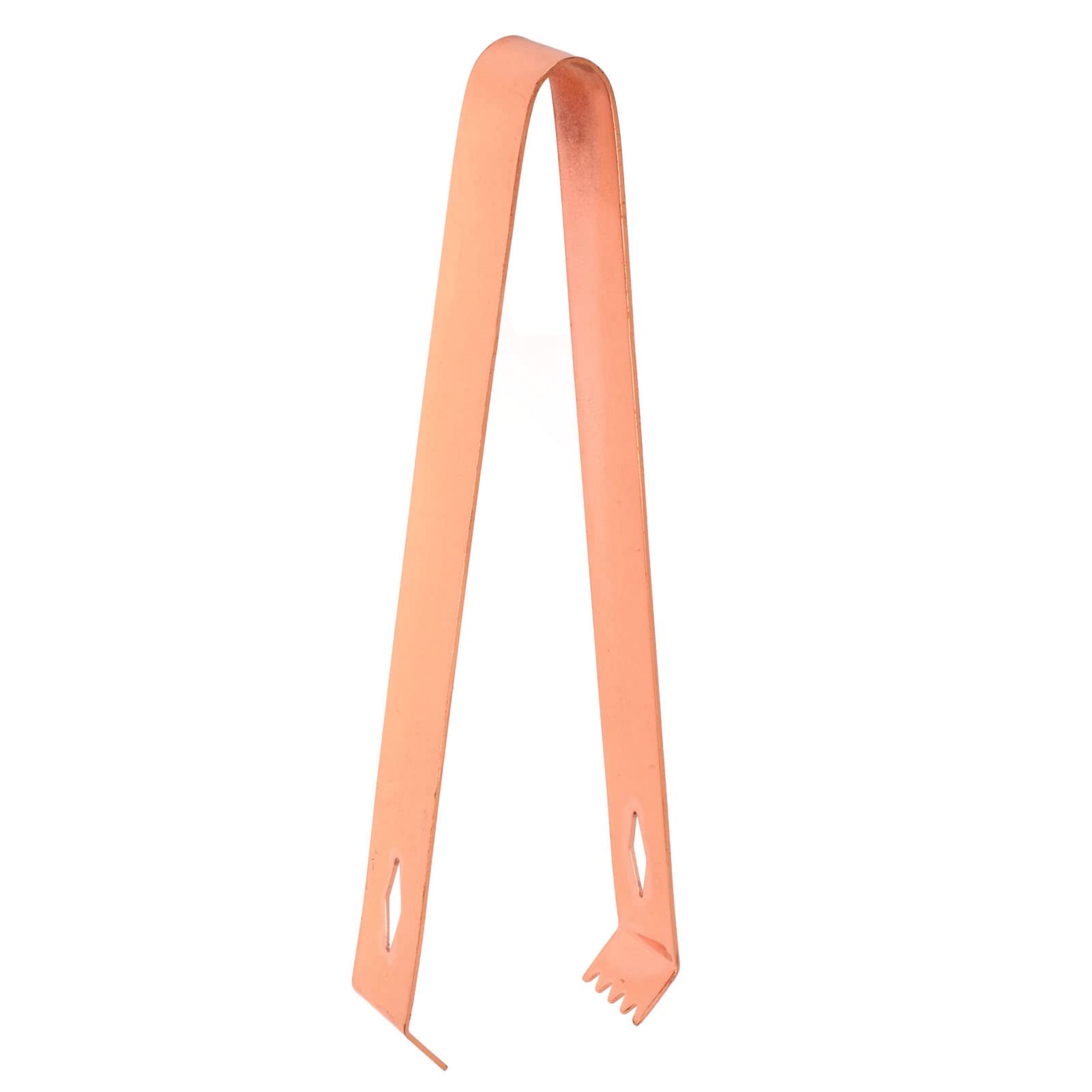 Stainless Steel Ice Tongs for Cocktails & Bar - 6.7 Inch Metal Ice Bucket Tongs for Serving, Food, Sugar Cubes (Red Brass) - Perfect for Mixing Drinks, Home Bars & Party Serving