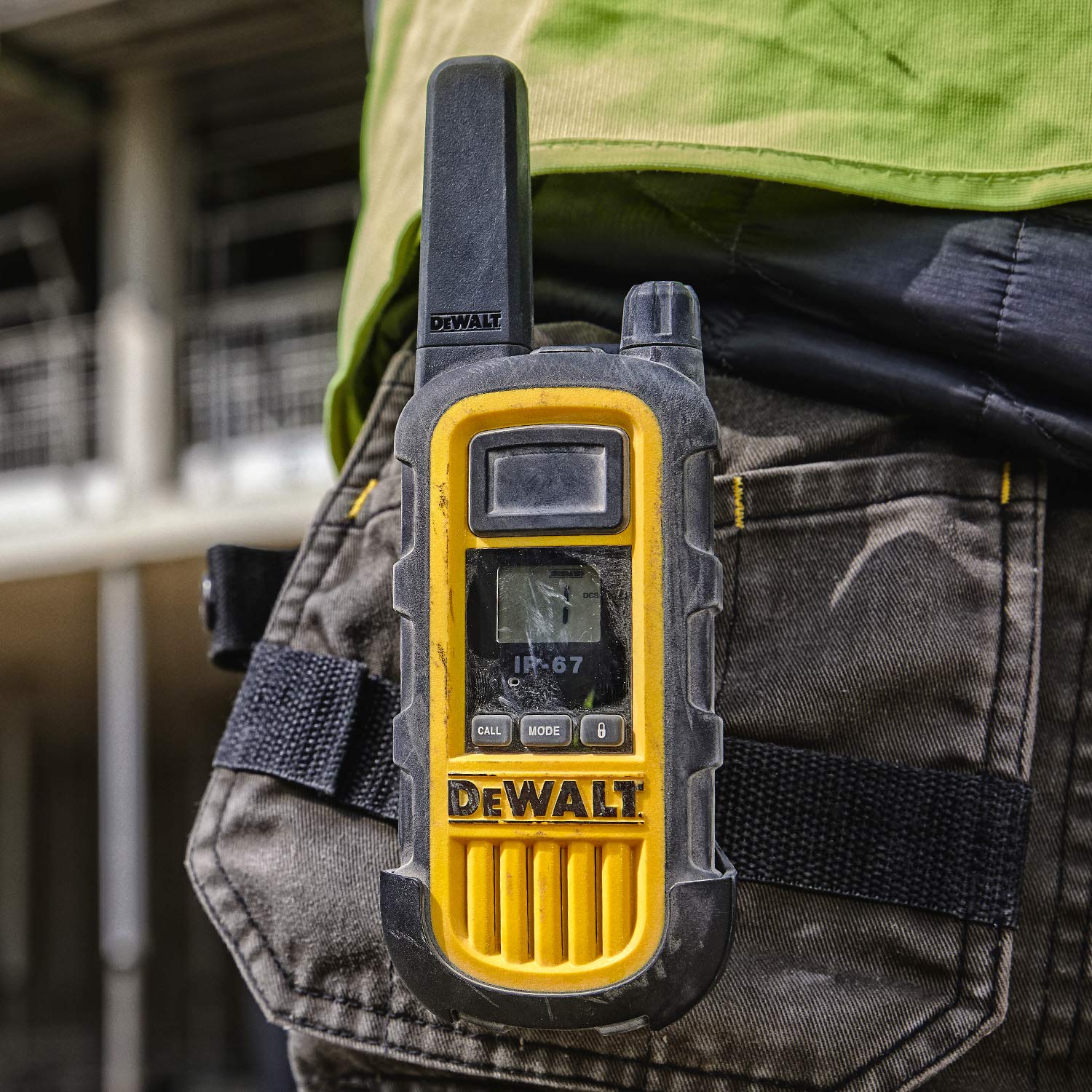 DEWALT DXFRS800 & DXFRS300 Heavy Duty Walkie Talkies (2nd Gen) - Waterproof, Shockproof, Long Range Rechargeable Two-Way Radios (2+2 Pack) for Construction, Warehouse & Outdoor Adventures