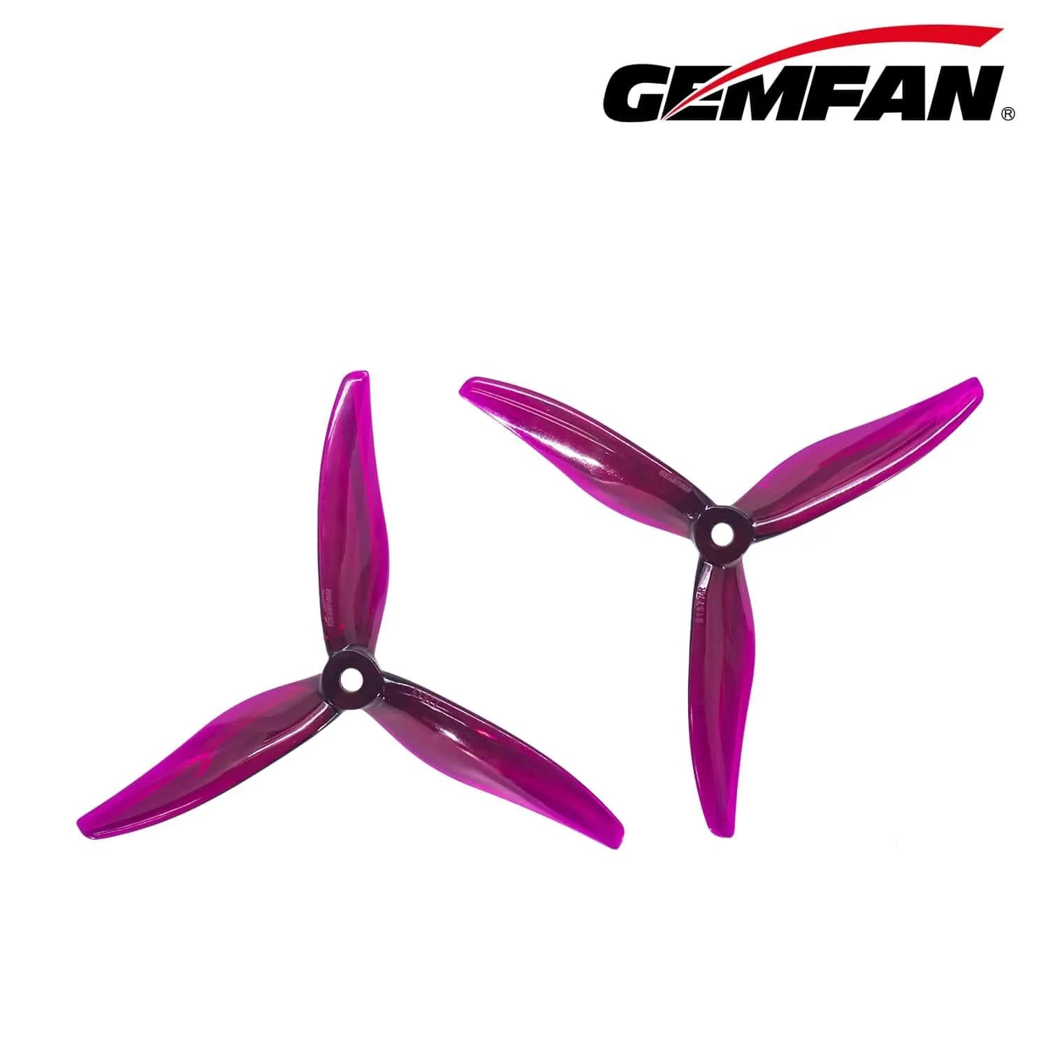 GEMFAN Hurricane Max 51377 5-Inch 3-Blade Propeller for FPV Racing Drones - 8 Pack - High Performance Carbon Fiber Props for Freestyle & Long Range Flying