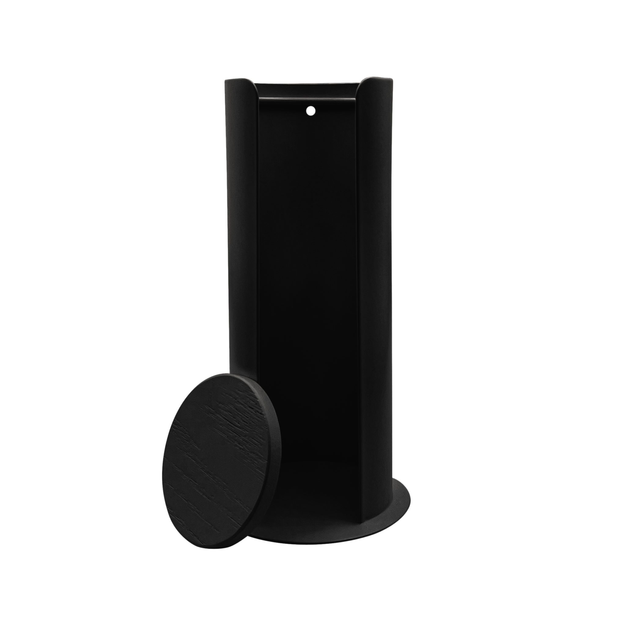 Organic Cotton Pad Storage Holder for Makeup & Skincare - Black, Compact & Stylish Organizer for Bathroom Vanity, Travel & Home Use