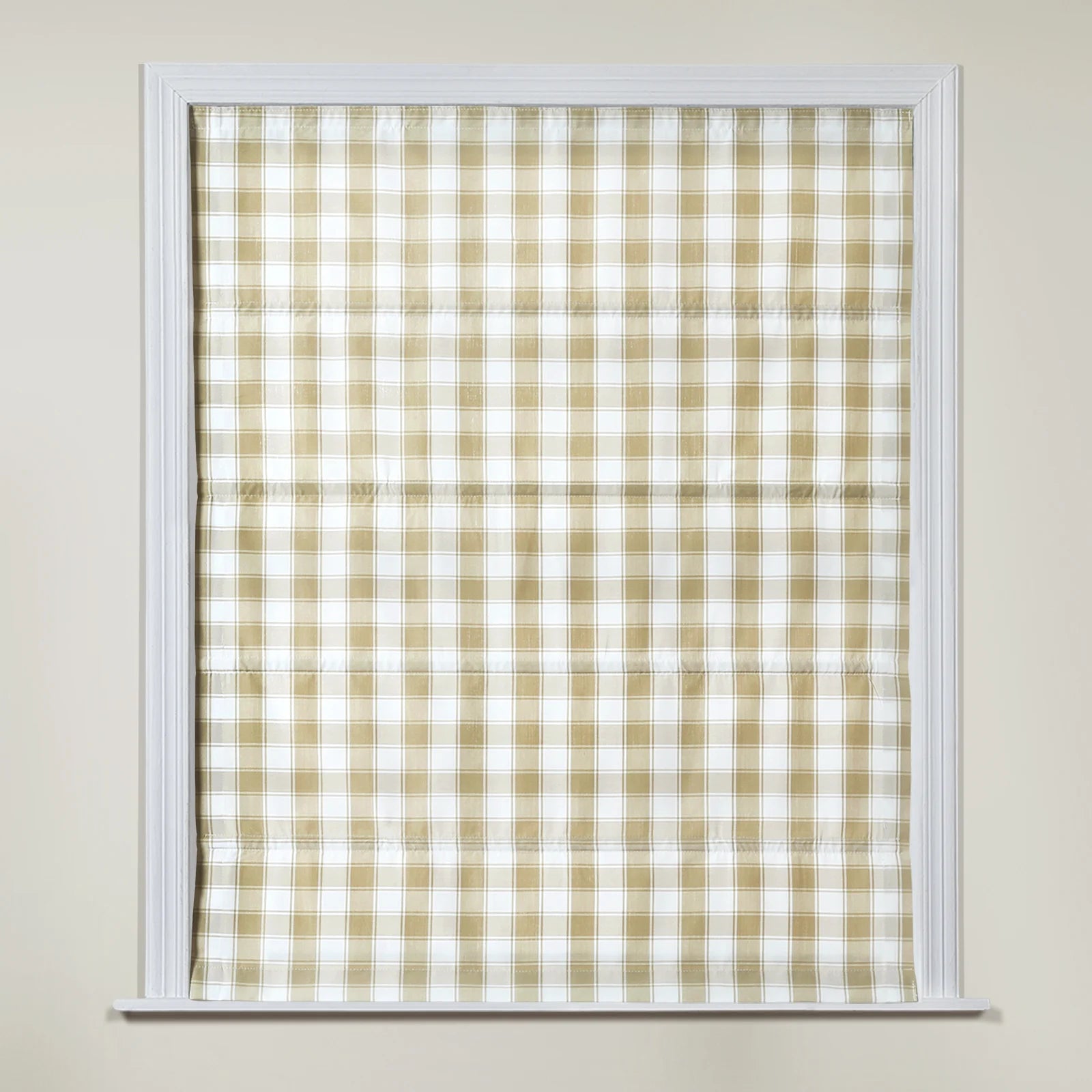 C508-32 Khaki Bordered Plaid