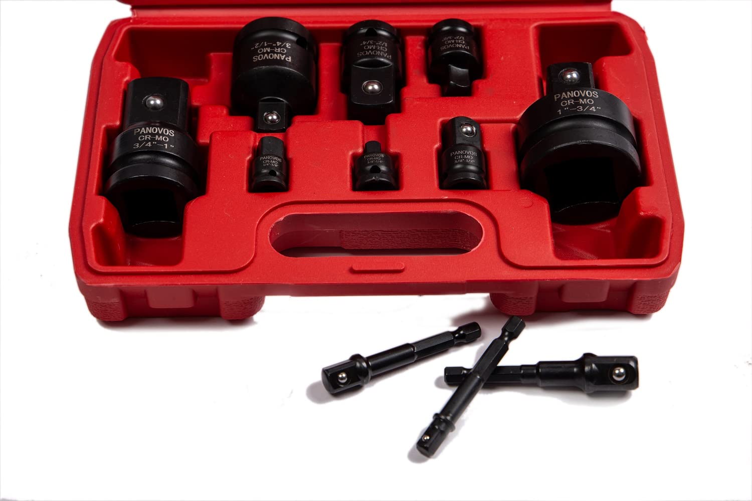 11-Piece Impact Socket Adapter and Reducer Set - 1/4
