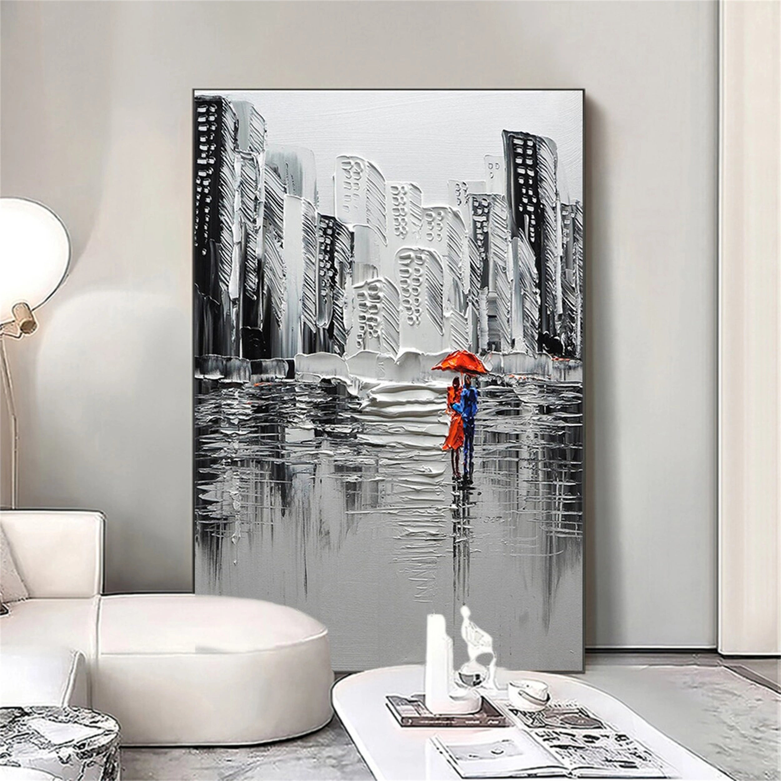 Urban Landscape Painting #UL 019 - Modern Wall Art for Living Room, Office & Bedroom Decor