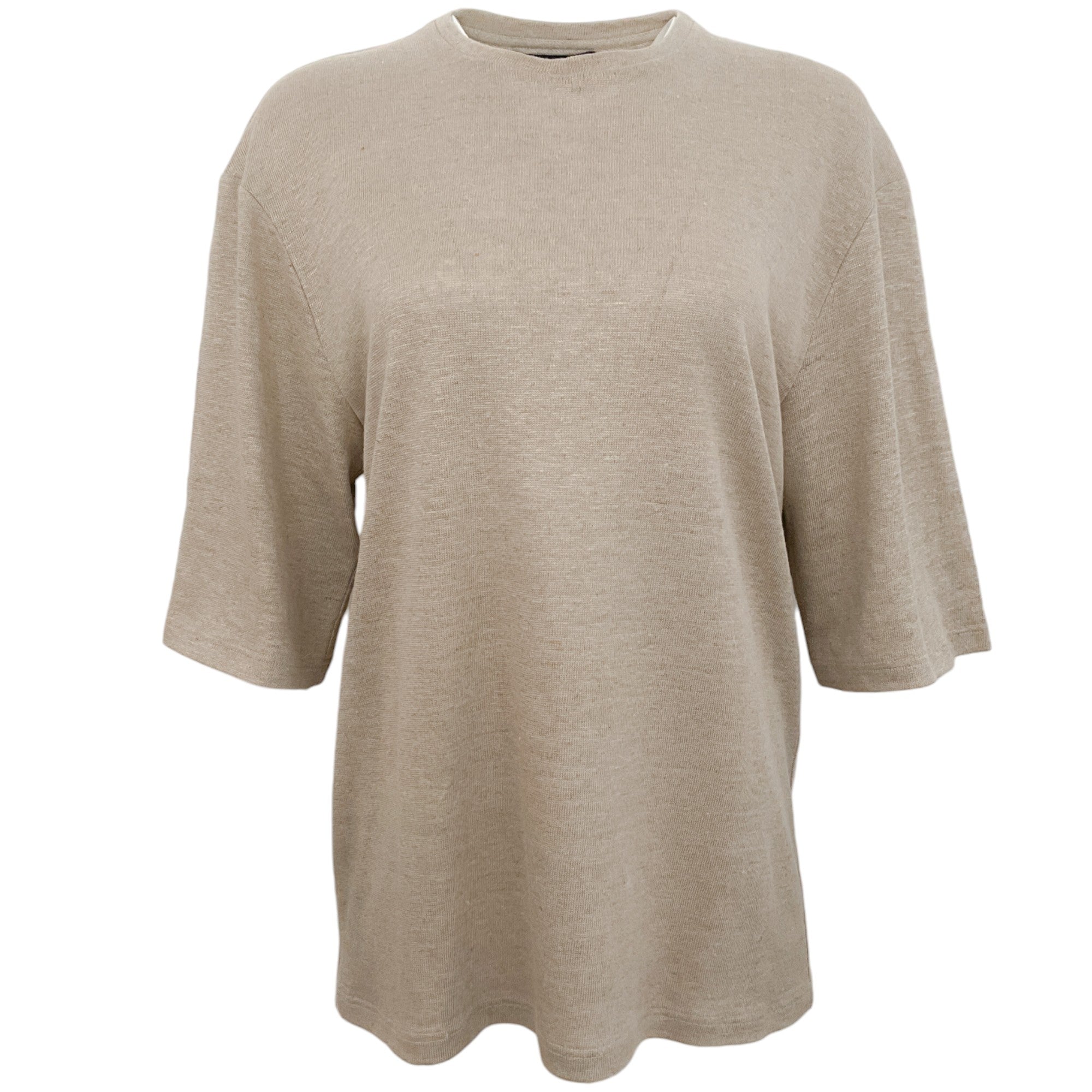 Alfred Top - Beige Linen Blouse for Women | Elegant Casual Wear for Office, Date Night & Summer Outfits
