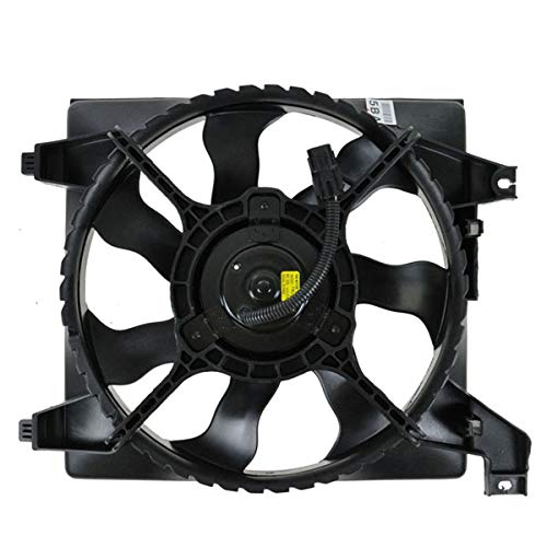 2006-2011 Hyundai Accent Radiator Cooling Fan Motor Assembly - Compatible Without Auto Cruise - Perfect for Engine Cooling & Overheating Prevention