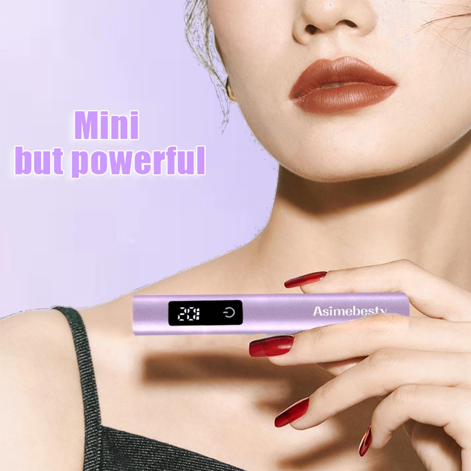 Portable UV LED Nail Lamp for Gel Polish - Rechargeable Cordless Handheld Nail Dryer with 3 Timer Settings & Stand - Fast Curing Mini UV Light for Professional & Home Manicures - Perfect for Travel, Salons & DIY Nail Art