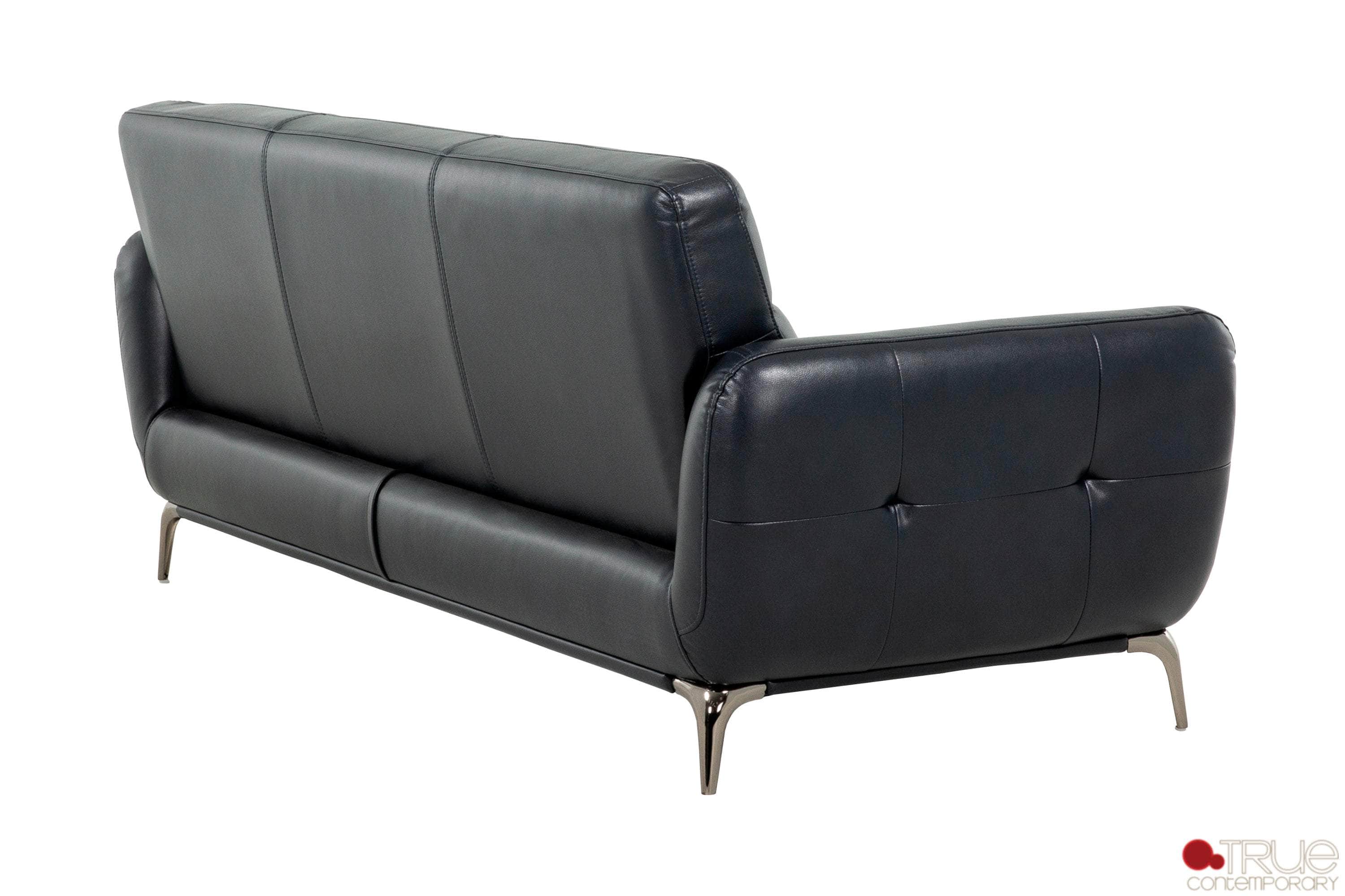 William 3-Piece Tufted Faux Leather Sofa Set with Loveseat - 2 Color Options | Modern Living Room Furniture for Small Spaces & Apartments