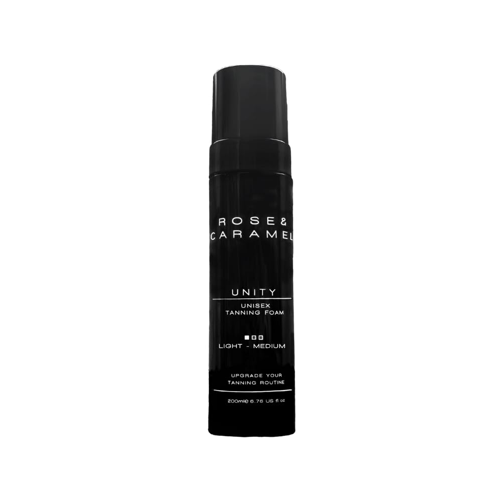 Rose & Caramel Self Tanning Mousse for Men & Women - Light to Medium Natural Glow - Perfect for Beach, Vacation & Everyday Sun-Kissed Look