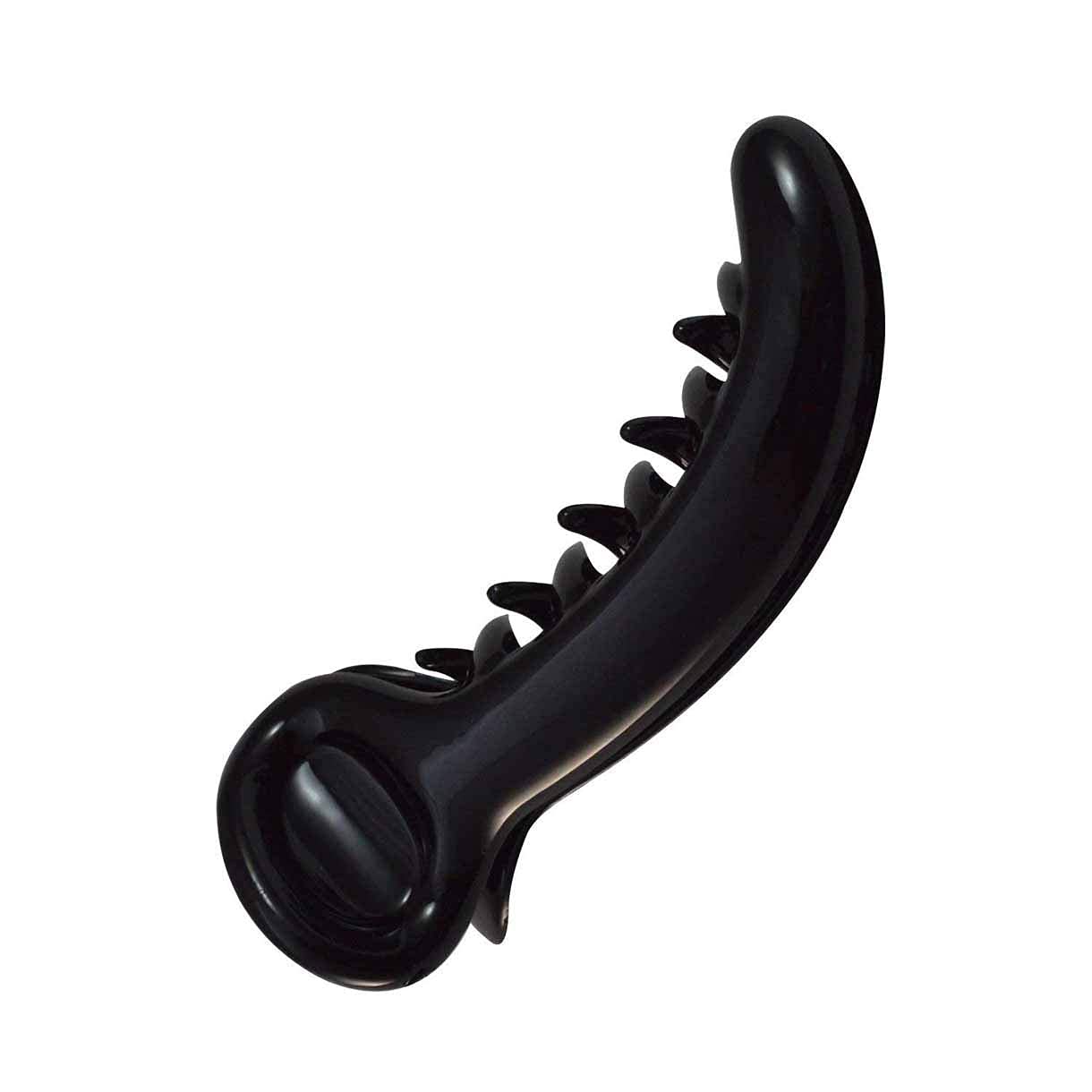 Black Banana Hair Clips for Women & Girls - 6 Pack Strong Hold Hair Claw Clips for Thick Hair, Boho Hair Accessories for Ponytail, Bun & Updo Hairstyles