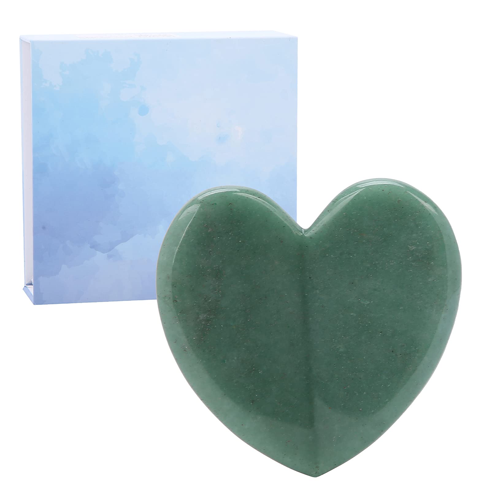Jade Gua Sha Scraping Massage Tool for Face, Neck & Body - Anti-Aging Facial Massager & Lymphatic Drainage Tool - Perfect for Skincare Routine & Relaxation at Home
