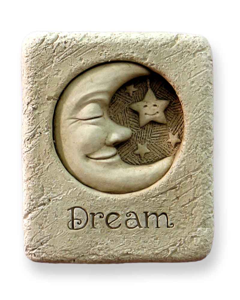 Carruth Studio Cast Stone Wall Hanging 'Dream Mini' #5024A - Elegant Home Decor for Living Room, Bedroom & Office