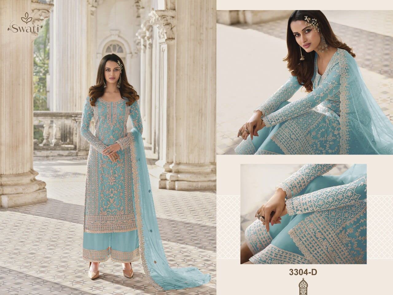 Eid Special Embroidered Salwar Kameez Suits for Women - Traditional Pakistani/Indian Shalwar Kameez Pant Dress with Matching Dupatta - Perfect for Eid Celebrations, Weddings & Festive Occasions