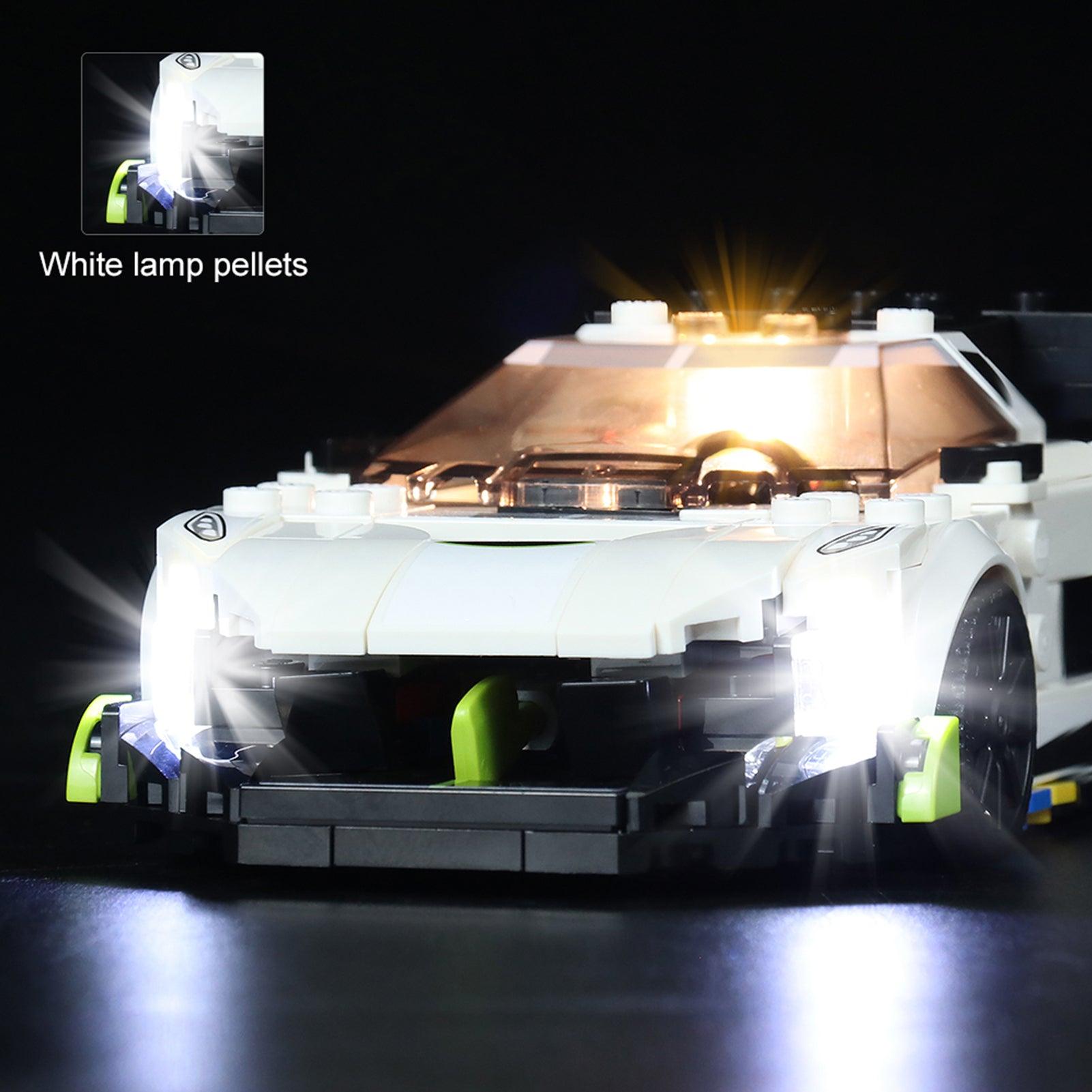 Best Light Kit for Lego Speed Champions Koenigsegg 76900 - Enhance Your Model Car with Realistic LED Lighting for Display & Nighttime Play
