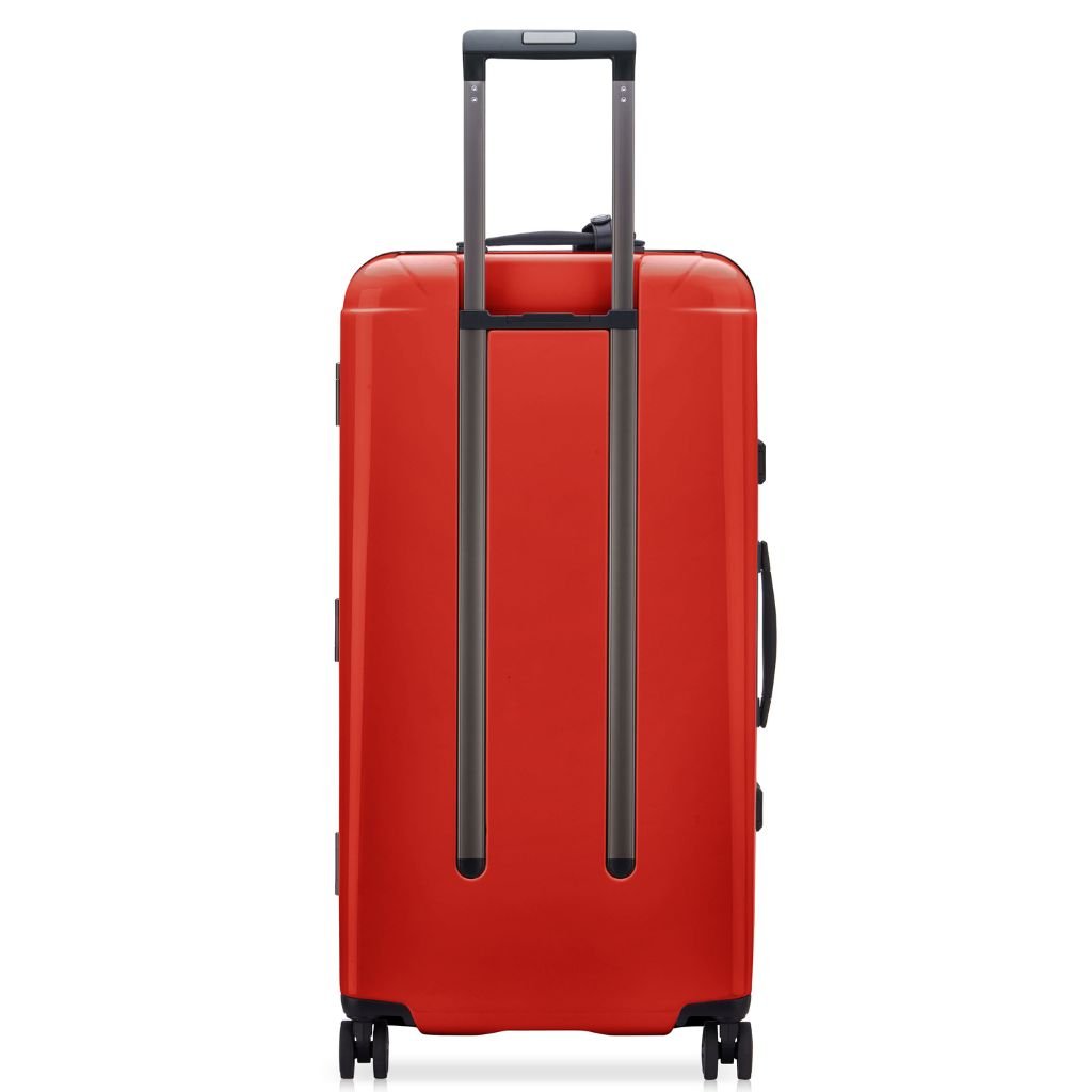 Peugeot Voyages 80cm Zipperless Hard Shell Suitcase - Spacious Check-In Luggage for Travel, Durable Red Hardside Trunk | Perfect for Airplane, Business Trips & Vacation Packing