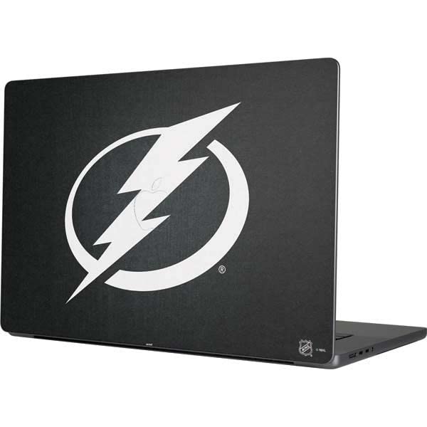 Officially Licensed NHL Tampa Bay Lightning Laptop Skin for MacBook Pro 16-inch (2021) - Durable Vinyl Decal with Black Background Design - Perfect for Gaming, Work & School