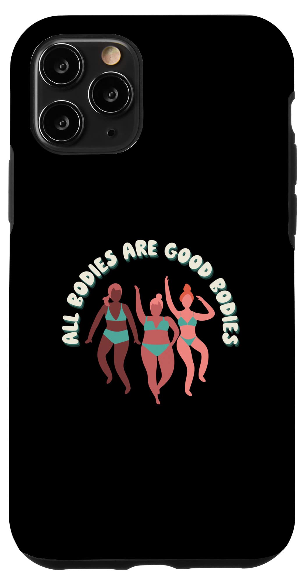 iPhone 11 Pro Case - Body Positive & Fat Acceptance Design - Slim Protective Phone Cover for Women & Men - Perfect for Everyday Use, Work & Social Media