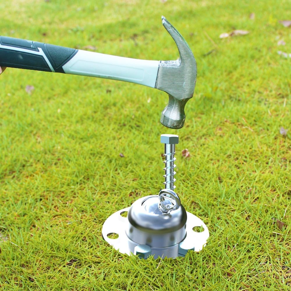 360° Swivel No Tangle Dog Tie Out Cable with Heavy Duty Stainless Steel Stake - 20ft Reflective Dog Run for Small to Large Dogs - Perfect for Backyard, Camping & Outdoor Use (Silver)
