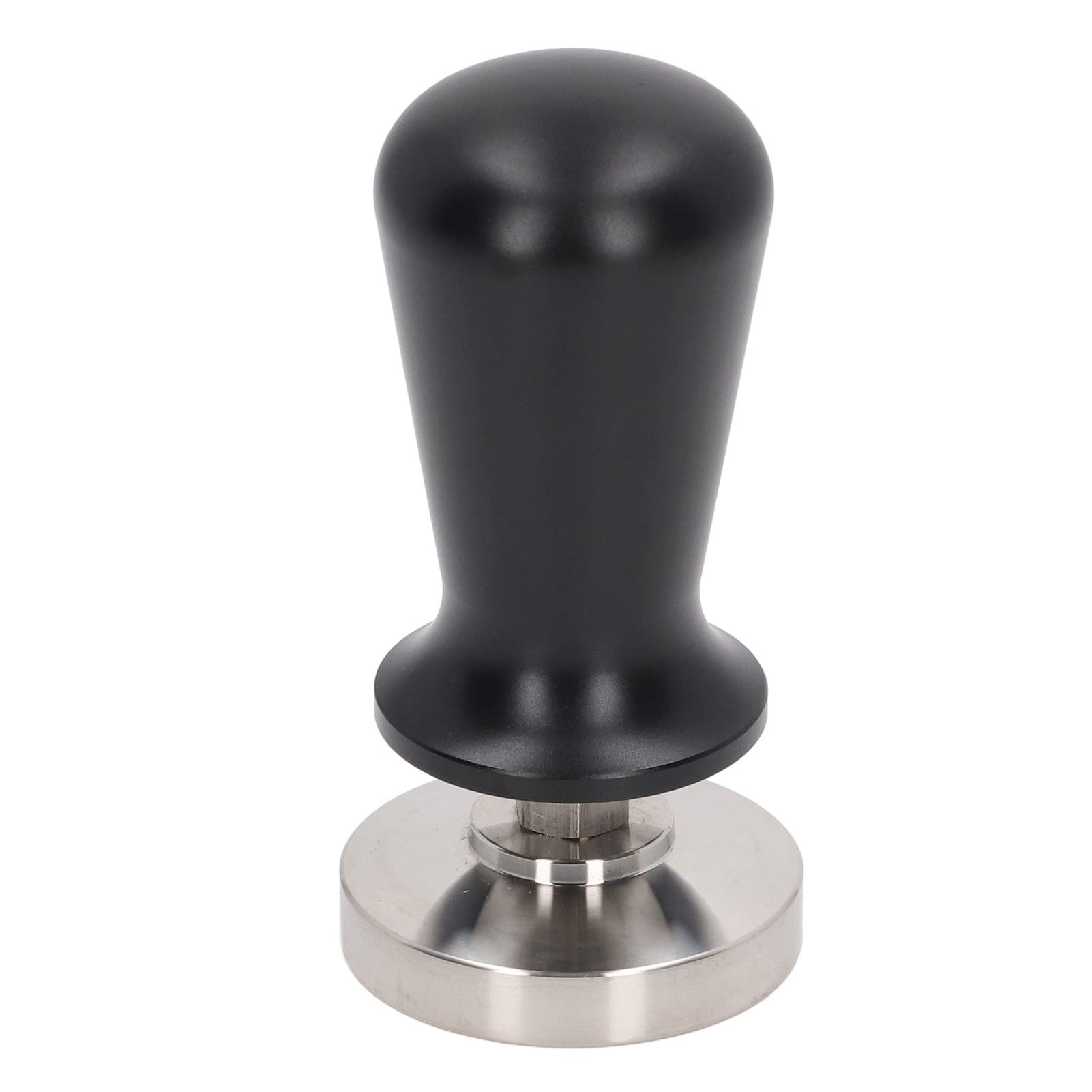 Premium Stainless Steel Espresso Coffee Tamper - 51mm Flat Base Coffee Powder Press Tool for Barista & Home Use | Durable Barista Accessory for Espresso Machines, Coffee Shops & DIY Coffee Lovers (Black, 2.0 Inch)