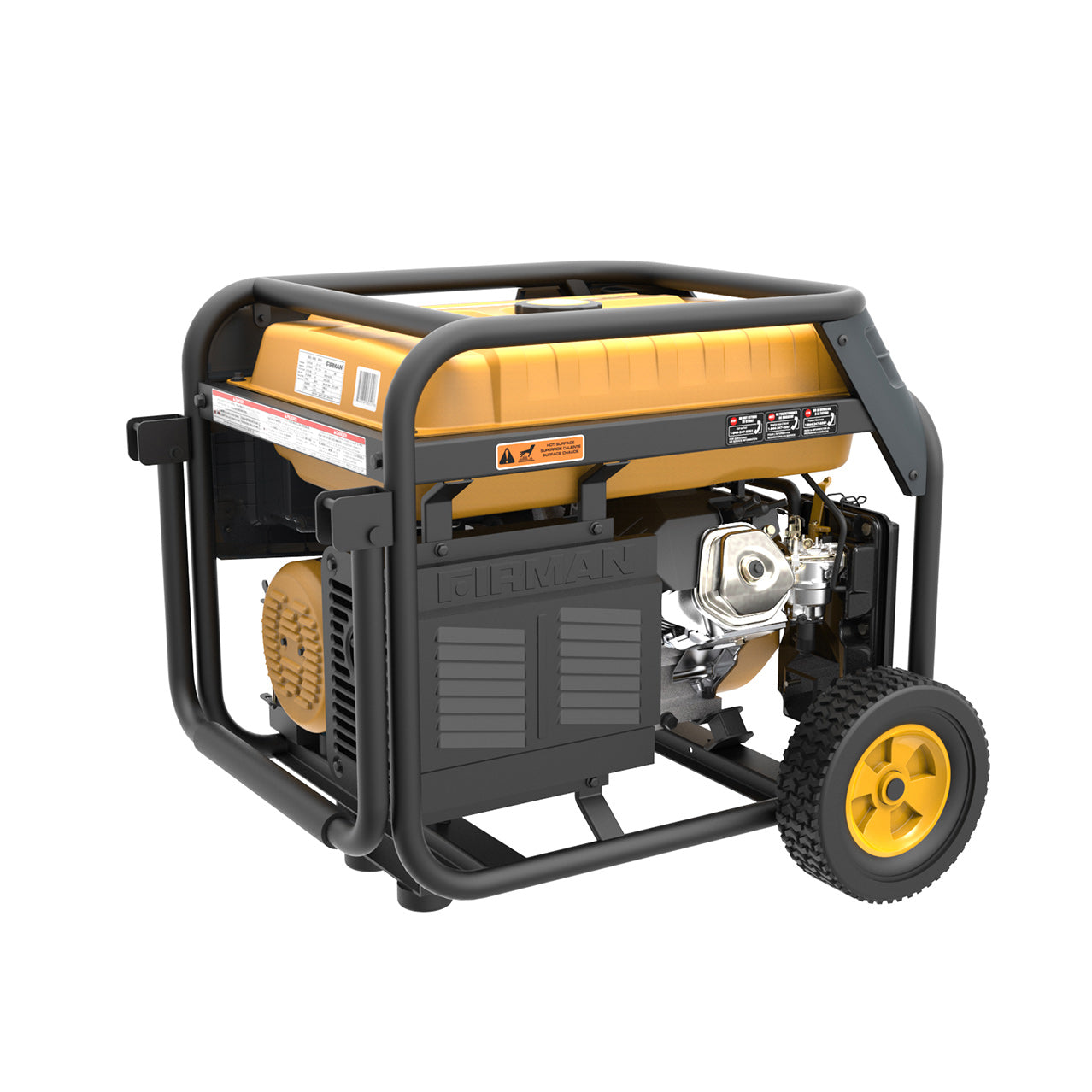 8000W Dual Fuel Portable Generator with Electric Start - 120V/240V Output for Camping, RV Trips & Home Backup Power