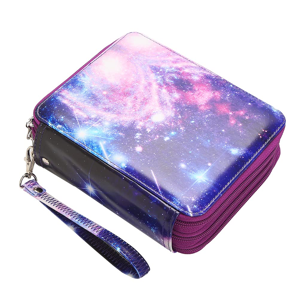 LBXGAP 72-Slot Portable Colored Pencil Case with Zipper - Artist Pencil Organizer for Watercolor Pens, Markers & Art Supplies | Perfect for Sketching, Painting & Classroom Use