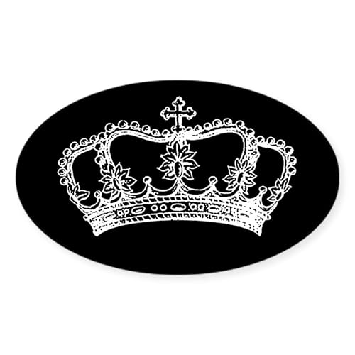 White - Vintage Crown Sticker