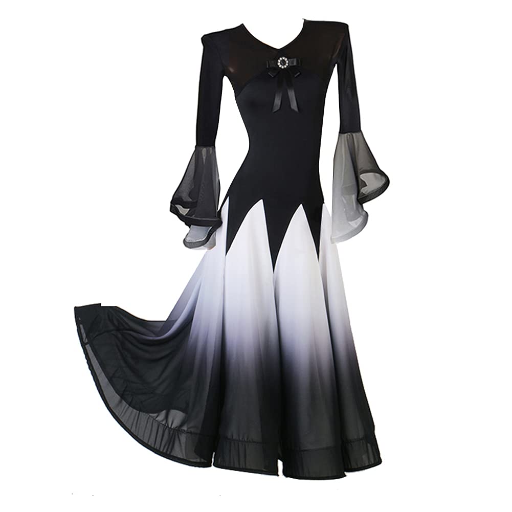 Elegant Women's Professional Ballroom Dance Dress for Waltz, Foxtrot & Competition - Perfect for Dance Performances, Latin Ballroom Events & Stage Shows