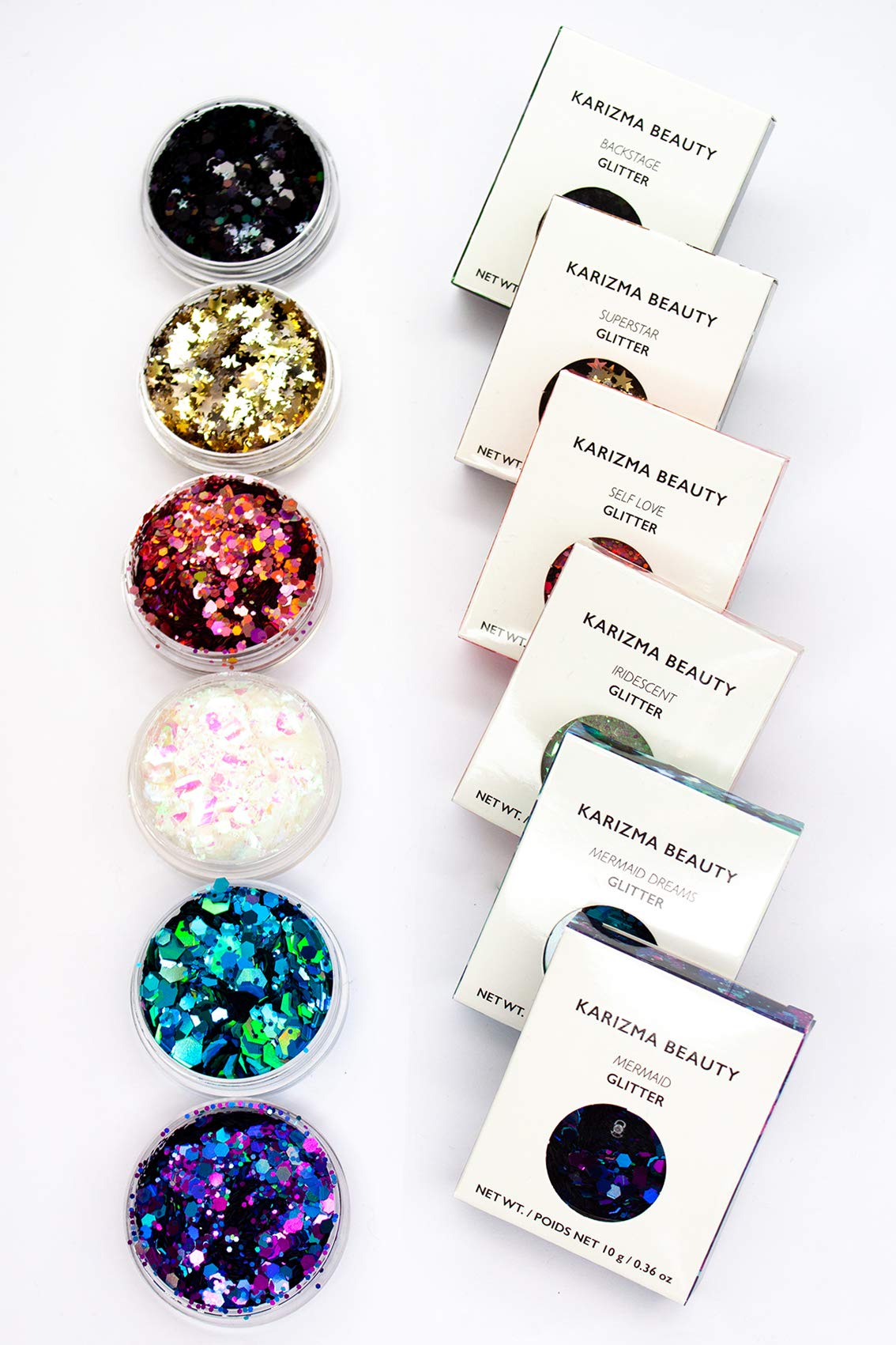 KARIZMA BEAUTY Face & Body Glitter - 60g Chunky Cosmetic Glitter for Festival, Halloween, Rave, Makeup, Nails & Hair - Non-Toxic & Skin Safe for Parties, Cosplay & Special Events
