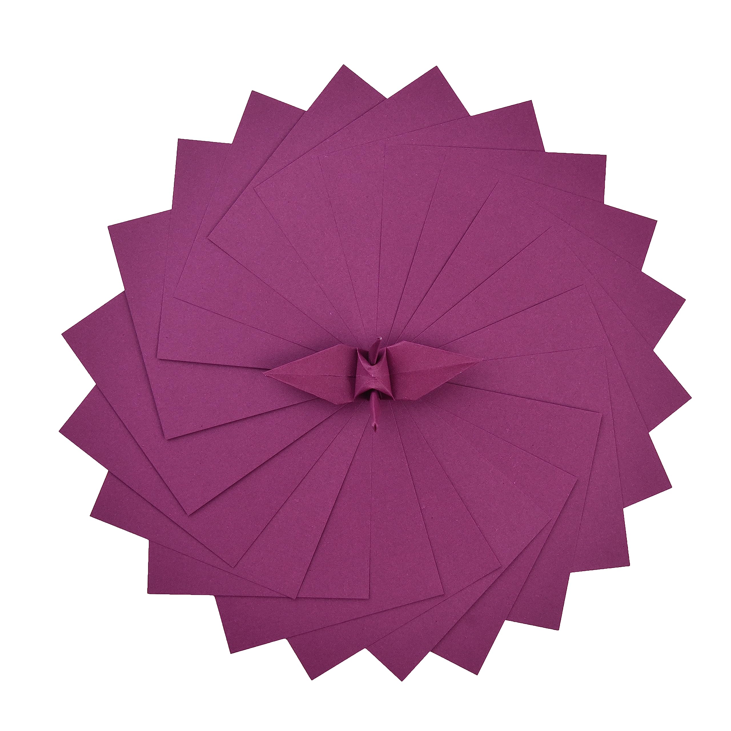 100 Sheets Double-Sided Origami Paper 6x6 Inches - Vibrant Colors for Origami Cranes, Scrapbooking & DIY Crafts | Premium Lightweight Cardstock (Burgundy) - Perfect for Kids, Classroom & Creative Projects