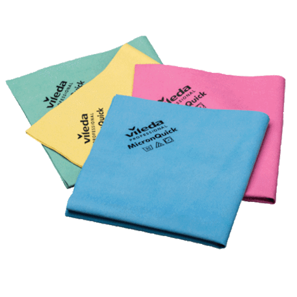 Vileda Professional MicronQuick Window Cleaning Cloth - Lint-Free Microfiber for Streak-Free Shine - Perfect for Glass, Mirrors, and Car Windows