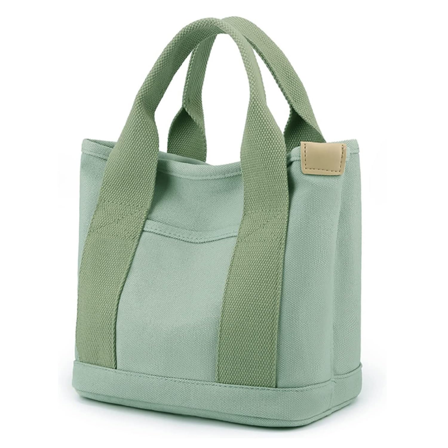 Women's Canvas Tote Bag with Zipper - Crossbody Purse for Work & Travel