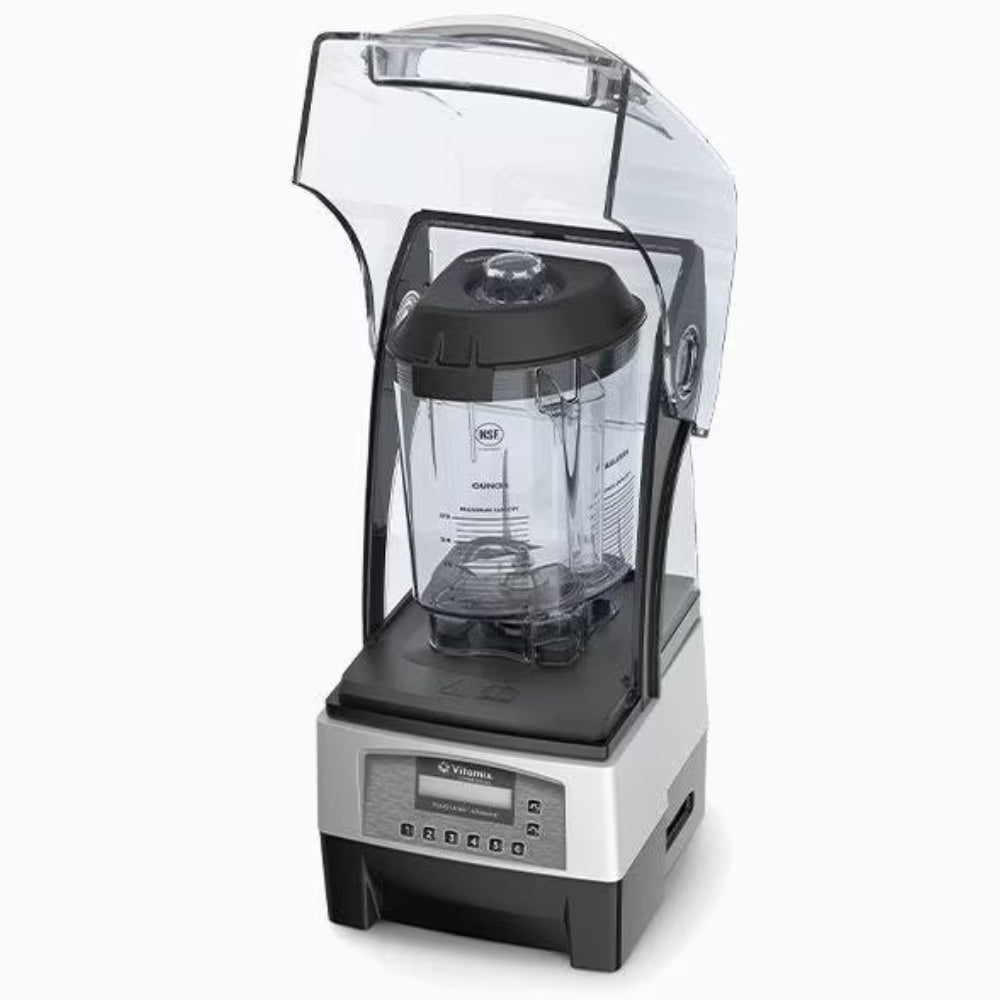 Vitamix 32 Oz Professional Blender with Lid - 2.3 HP Variable Speed Control - Perfect for Smoothies, Soups & Nut Butters - Touch & Go Blending Station for Home & Commercial Kitchens